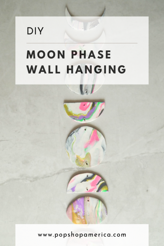 diy moon phase wall hanging pop shop america