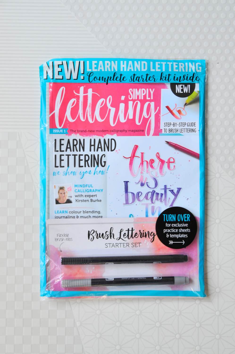 hand lettering magazine - simply lettering by pop shop america