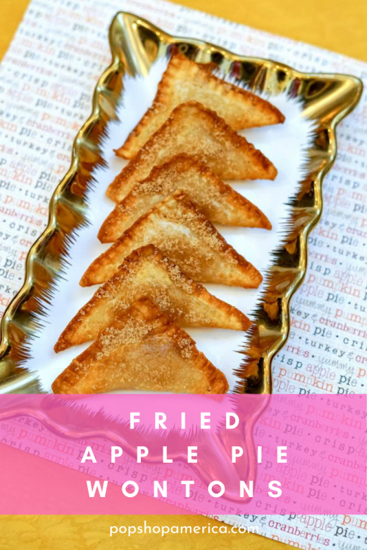 fried apple pie wontons recipe pop shop america