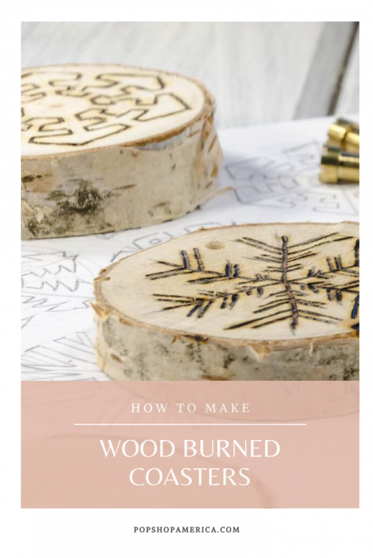 how to make diy wood burned coasters tutorial craft in style subscription