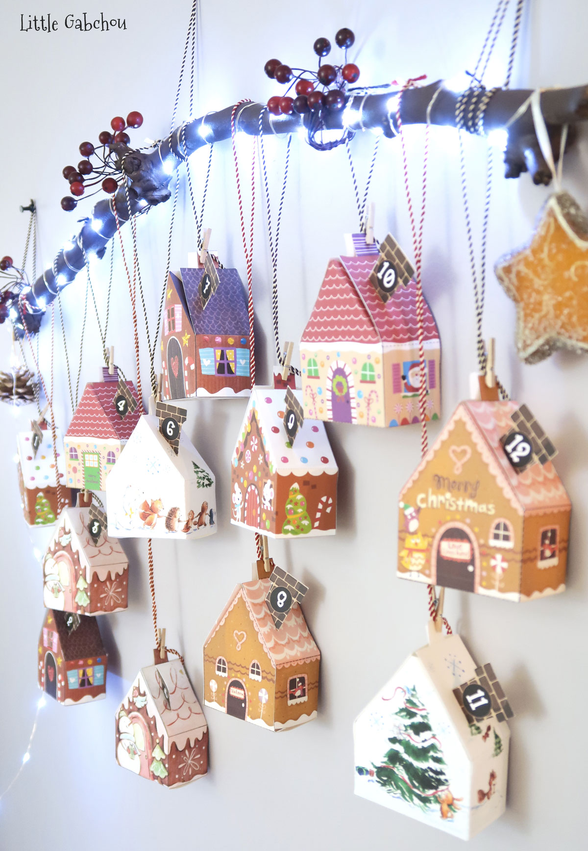 advent calendar gingerbread houses diy little gabchou