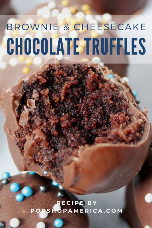 brownie and cheescake chocolate truffles recipe pop shop america