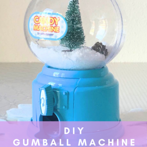 diy gumball machine snow globe craft tutorial