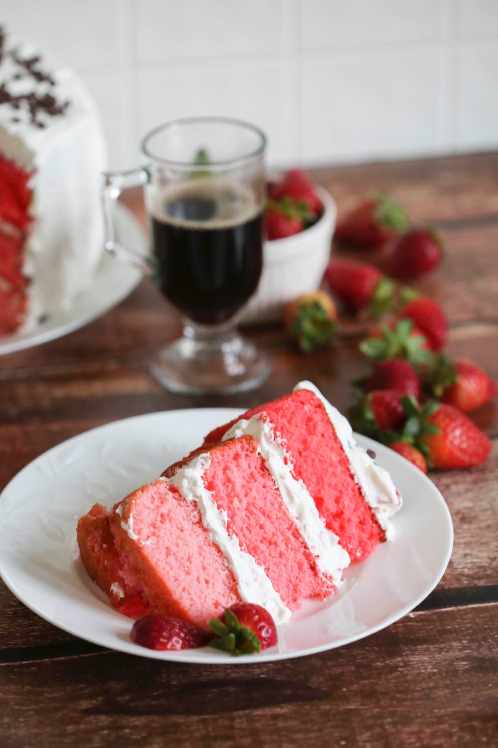 serving a pink ombre cake slice pop shop america blog