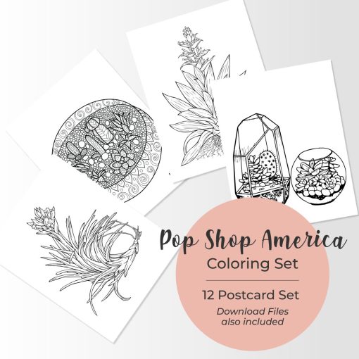 Pop Shop America-Coloring-Page-Set-with-Terrariums