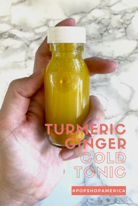 how to make a turmeric ginger cold tonic diy pop shop america