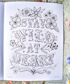adult coloring book with aspirational quotes pop shop america