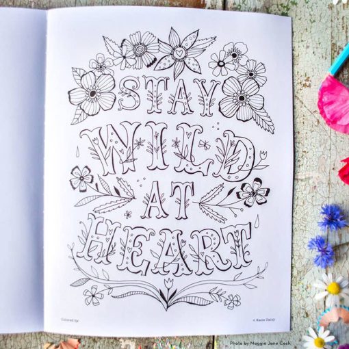 adult coloring book with aspirational quotes pop shop america
