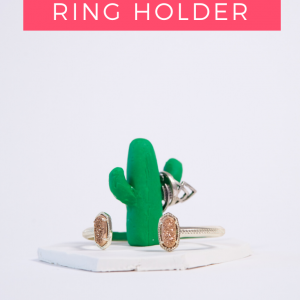 diy clay cactus ring holder pop shop america