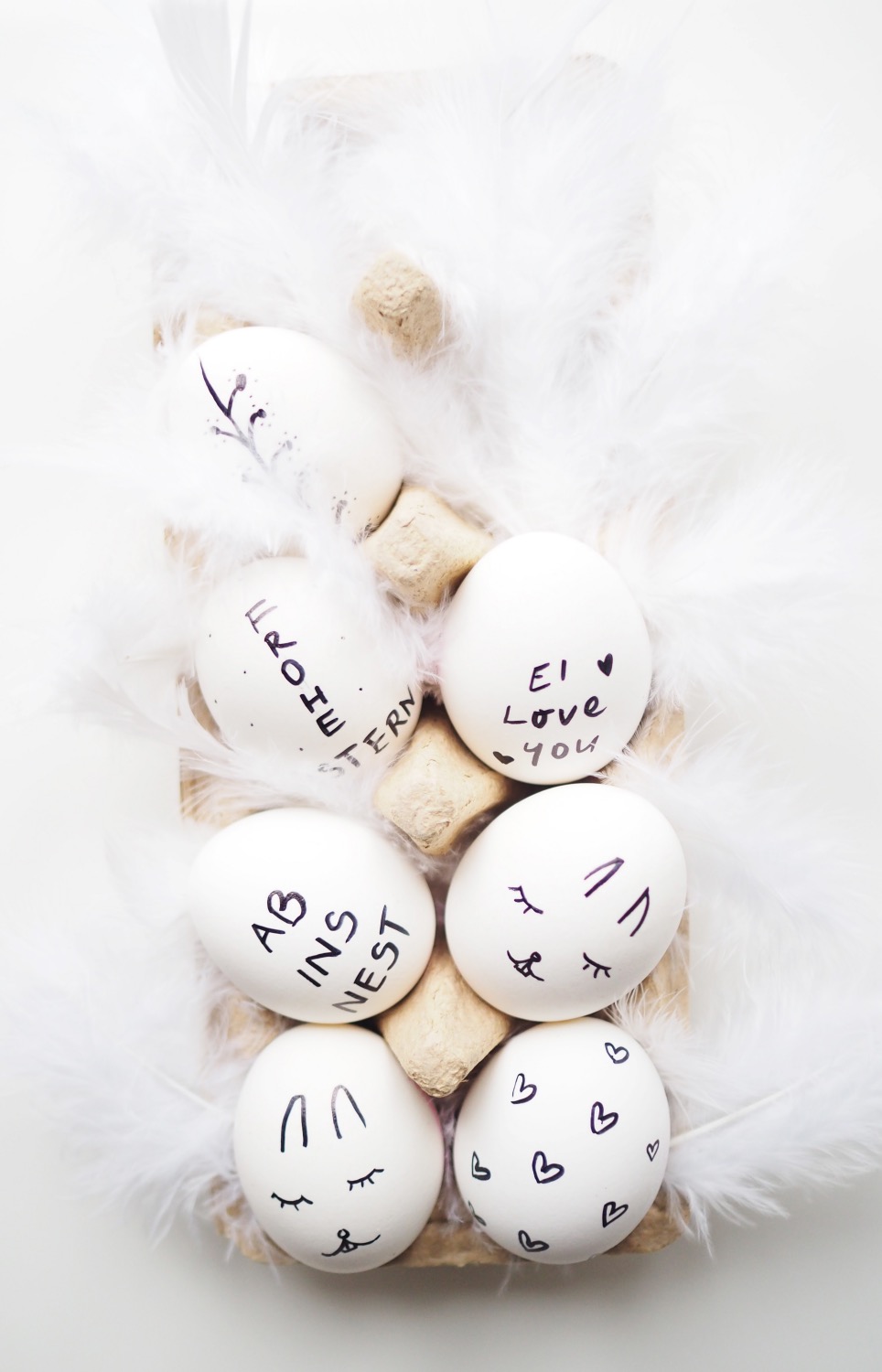 how to make hand drawn sharpie easter eggs