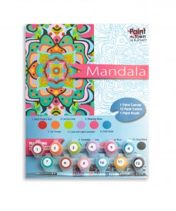 mandala paint by numbers kit adult painting supplies