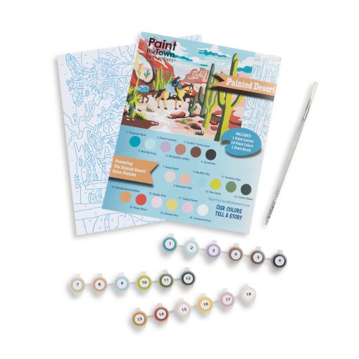 painted desert paint by numbers art supply kit