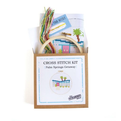 palm springs getaway cross stitch kit craft supplies