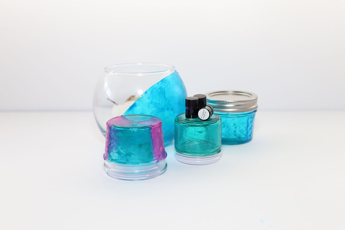sea paint finished glass jars diy pop shop america