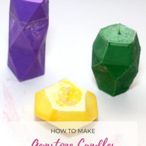 how to make geometric gemstone candles diy pop shop america