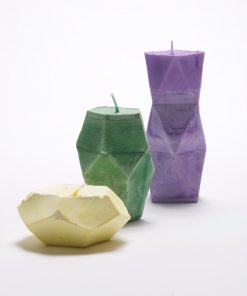 geometric candle making kit, colored candles