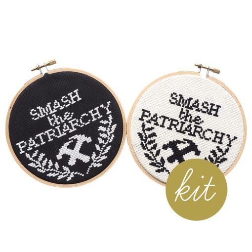smash-the-patriarchy-cross-stitch-kit-pop-shop-america