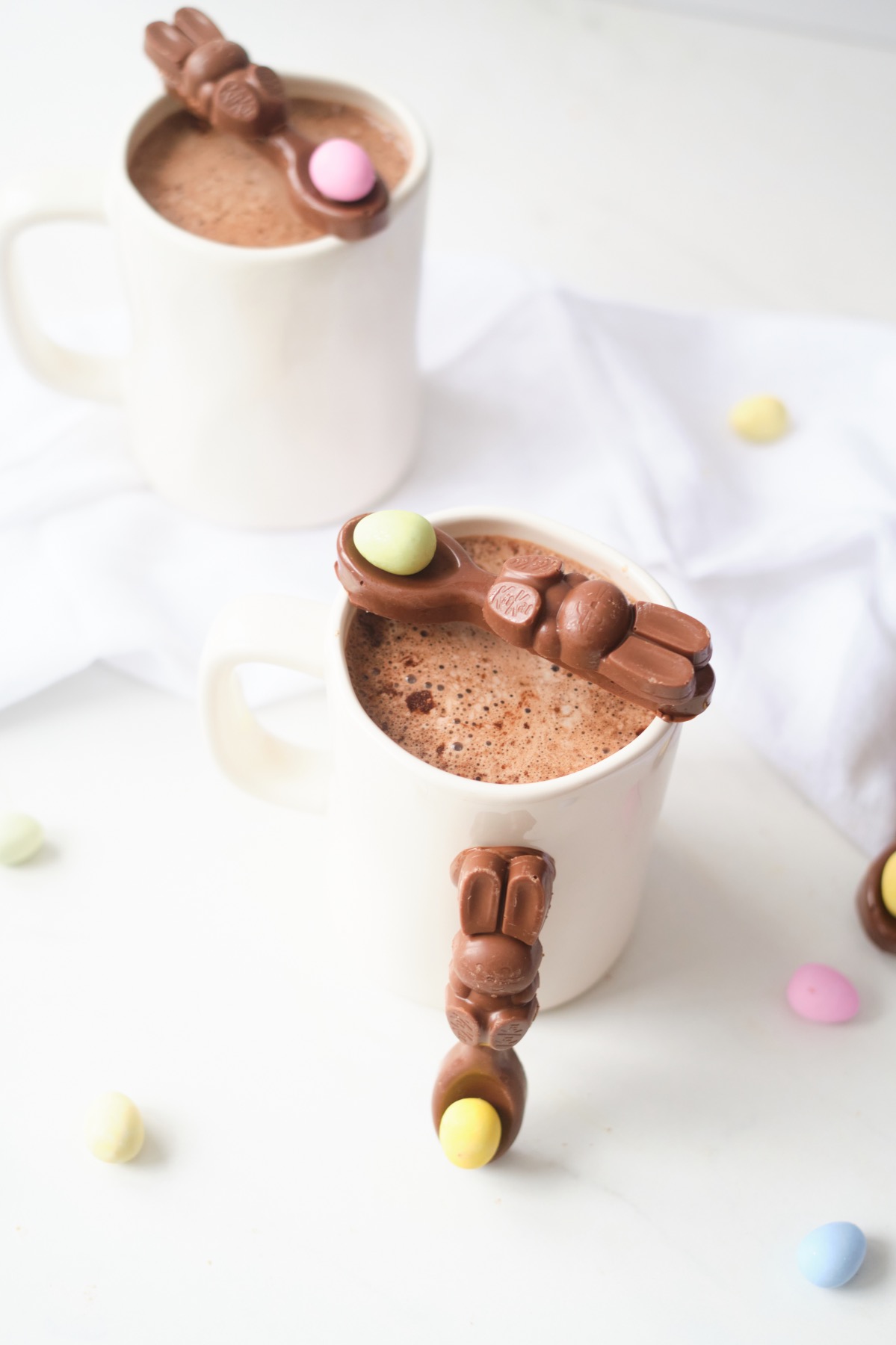 hot chocolate dipping spoons for easter