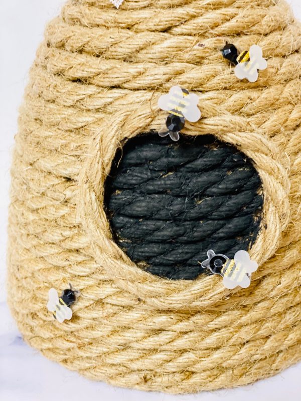 DIY Rope Beehive Decoration