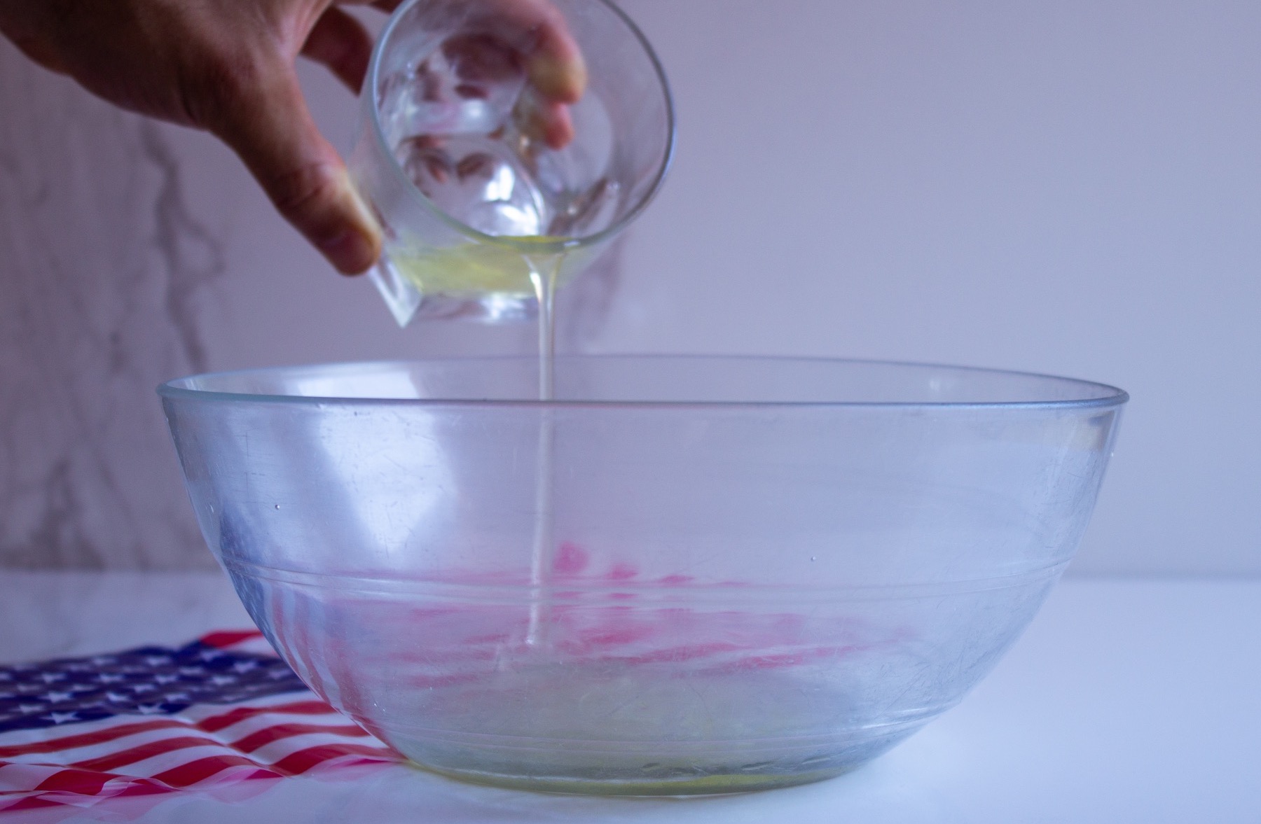 egg whites to beat to make the 4th of july macarons crop