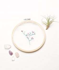 how to make nature flower and plant embroidery kit