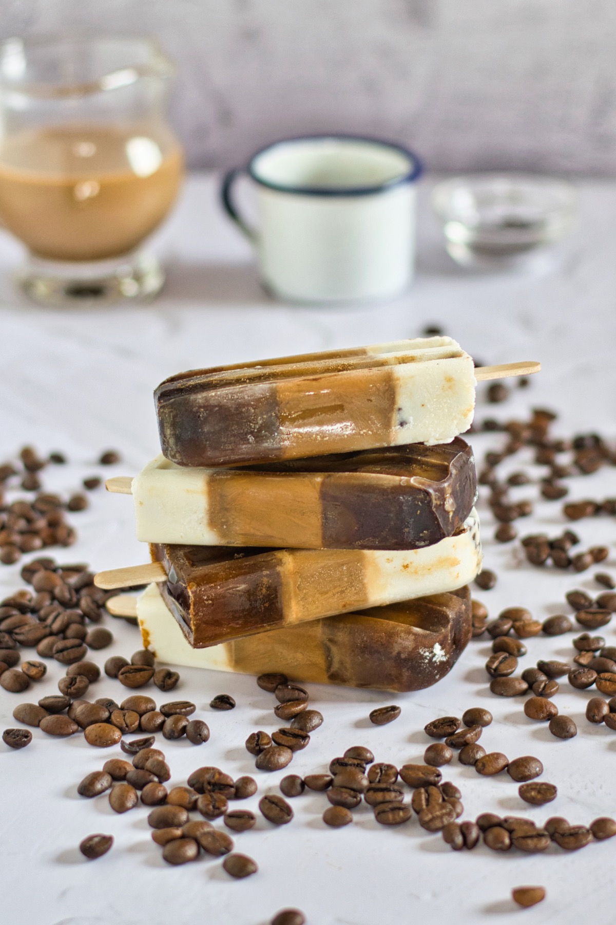 stack of iced coffee popsicles recipe pop shop america