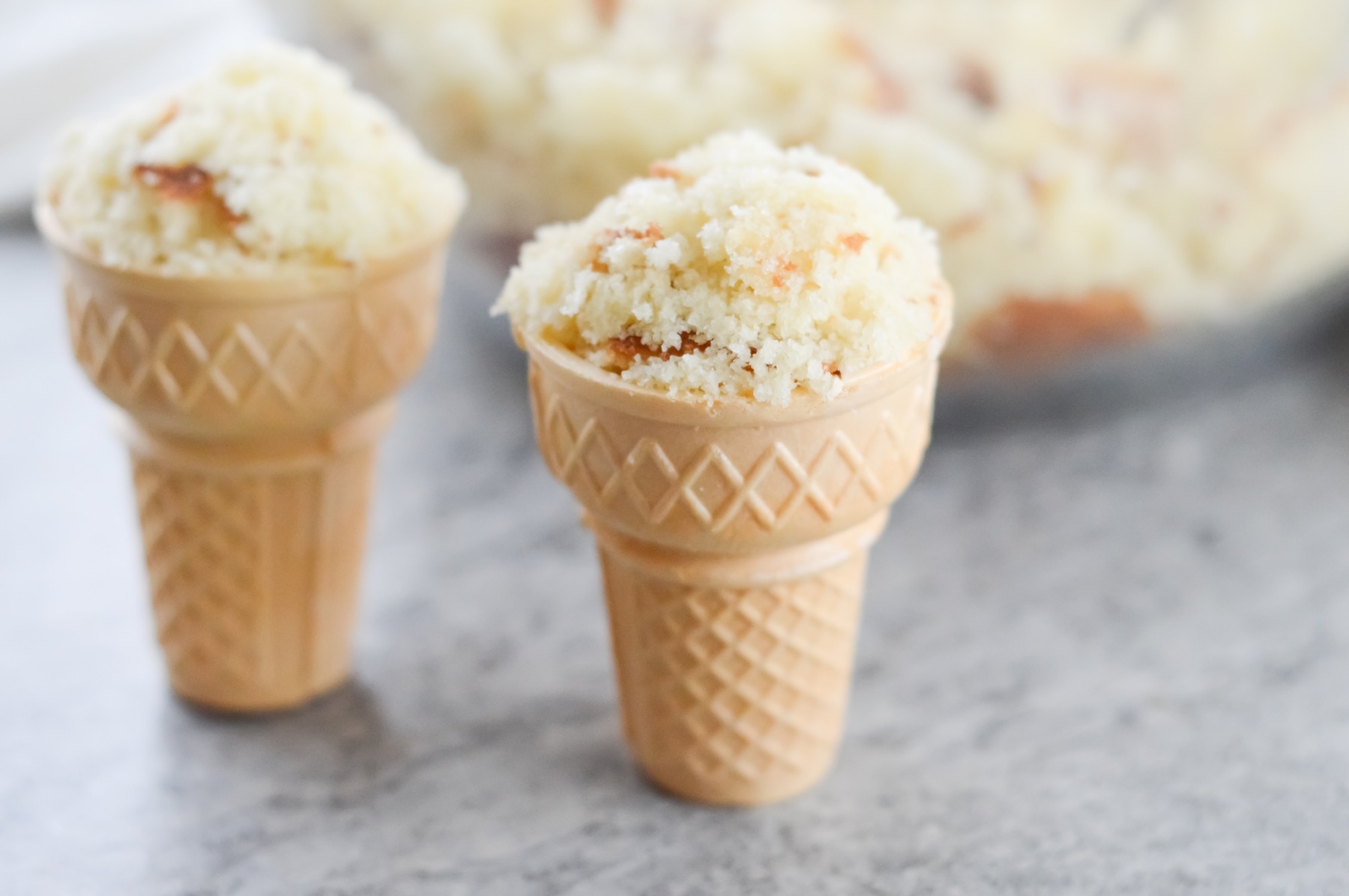 stuff the ice cream cones with cupcakes recipe tutorial