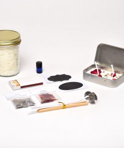 supplies for diy travel candle making kit