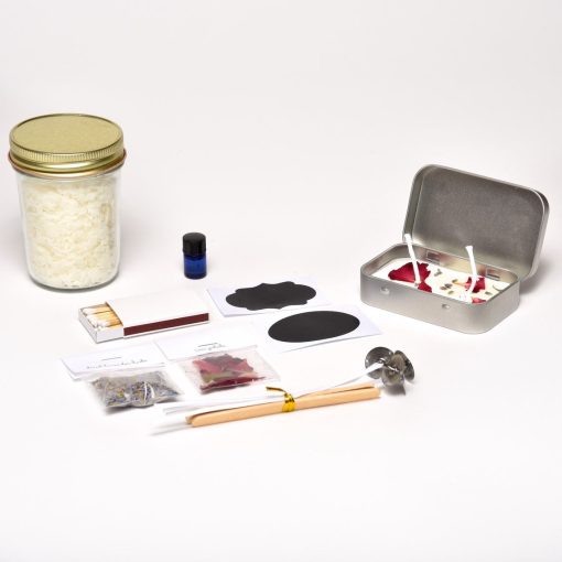 supplies for diy travel candle making kit