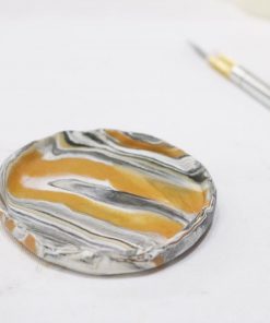 Learn how to make Marbled Clay Trinket Dish