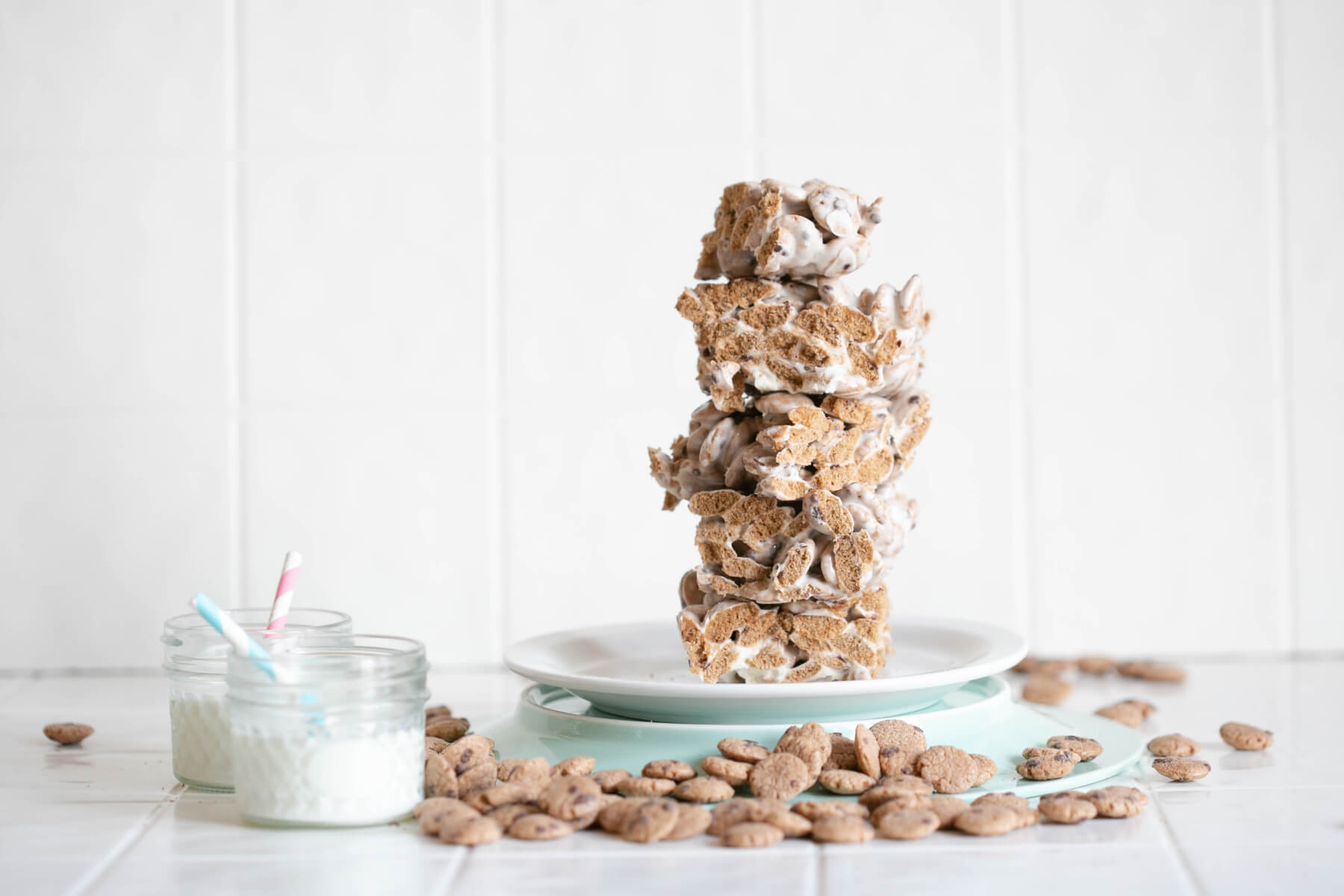 finished recipe for cookie crisp marshmallow treats