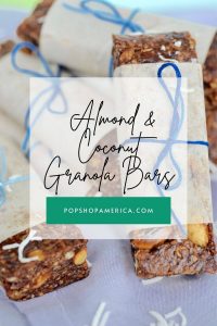 chewy almond and coconut granola bars recipe