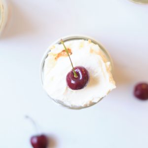 recipe for cherry and angel food cake parfaits