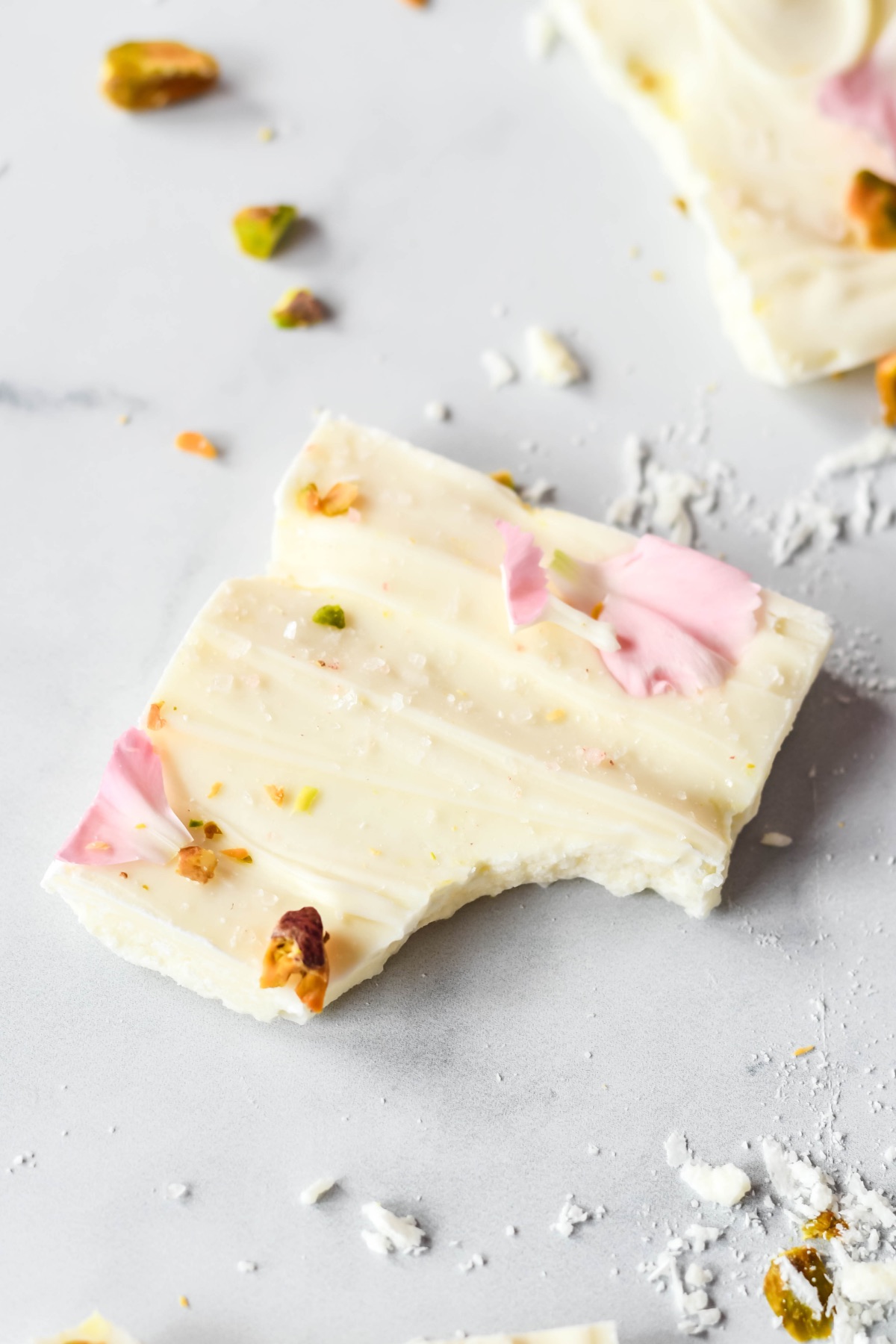 white chocolate bark with pistachios recipe tutorial