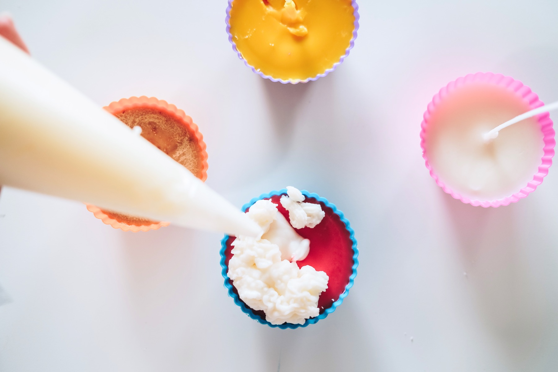 how to make the icing on cupcake candles