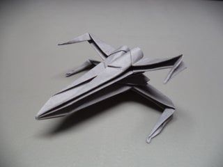 How to Fold an Origami Star Wars X-wing Starfighter