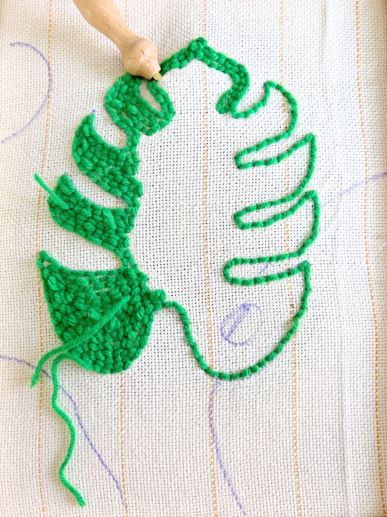 continue to layer and layer the stitches