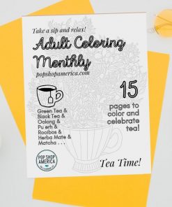 Tea Time Adult Coloring Book Issue