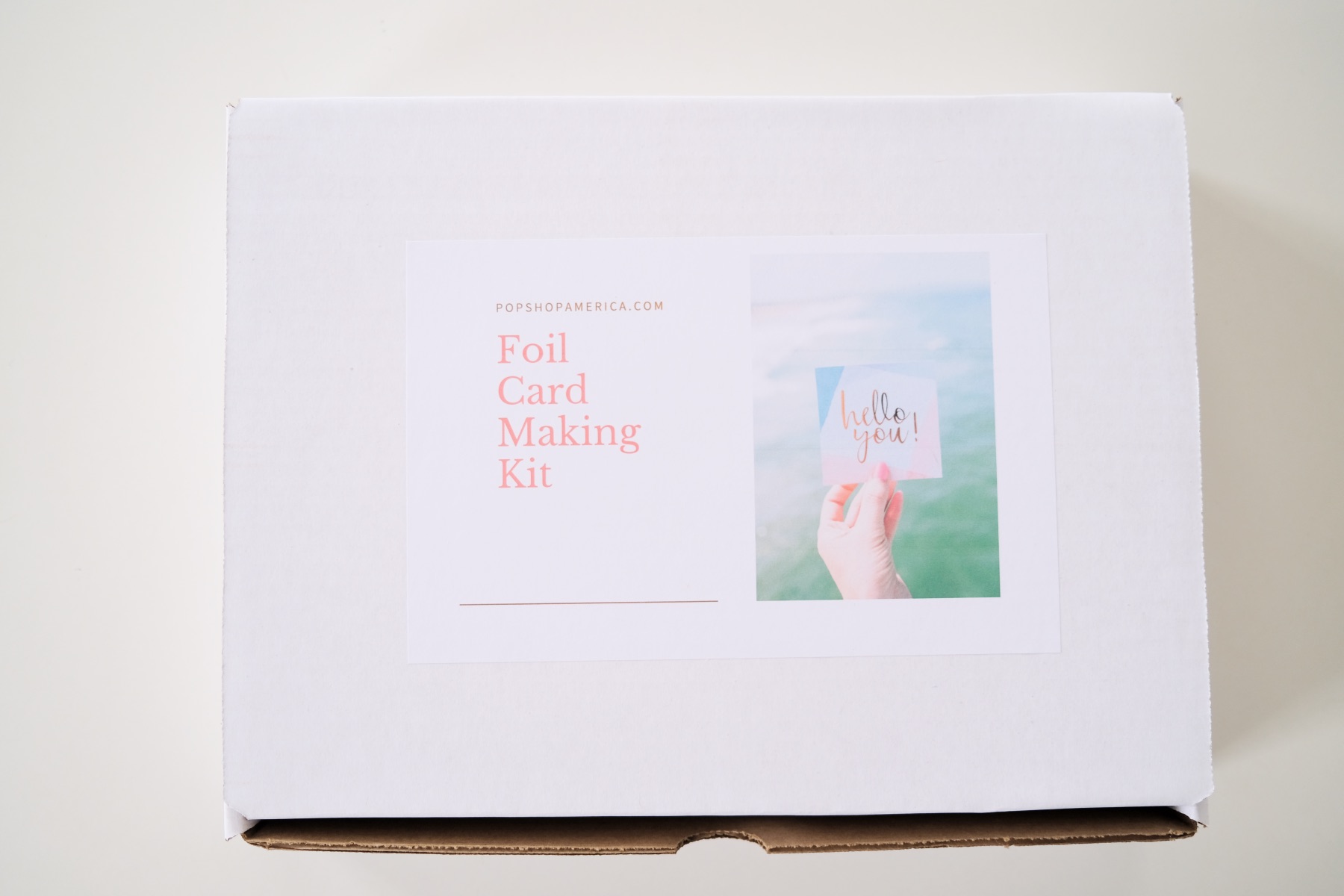 foil card making box kit pop shop america
