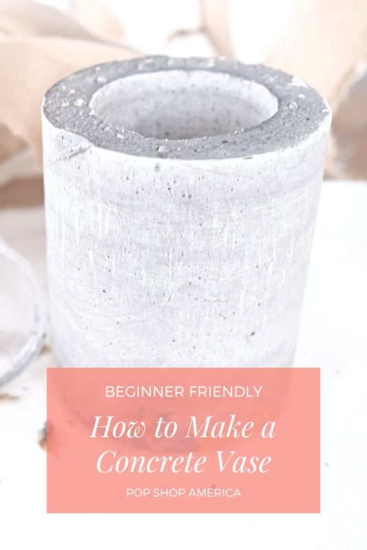 How to Make a Concrete Vase DIY Feature