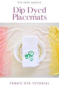 Featured Dip Dye Placemats Craft Tutorial